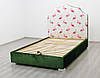 Ліжко полуторне Еллі, полуторне ліжко з м'яким узголів'ям для спальні Шик Галичина, фото 2