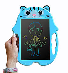 Дитячий кольоровий LCD-планшет 8,5" для малювання Котик. LCD дошка для малювання кольорова + 2 стилуса