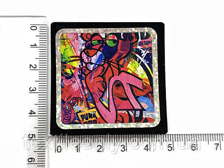 Нашивка Pink Pink panther ~ Рожева пантера 50х50 мм, фото 2