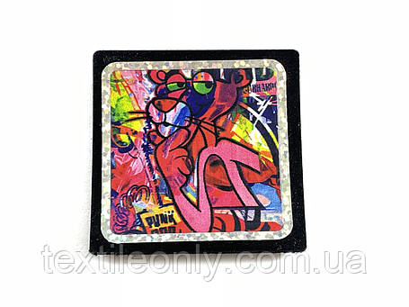 Нашивка Pink Pink panther ~ Рожева пантера 50х50 мм, фото 1