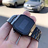 Класичний металевий годинник Casio F-91W A168 Black Касіо, фото 3