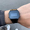 Класичний металевий годинник Casio F-91W A168 Black Касіо, фото 5