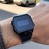 Класичний металевий годинник Casio F-91W A168 Black Касіо, фото 4