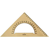 Треугольник KOH-I-NOOR 45°/177 мм с транспортиром, дымчатый 745640 (6001)