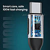PD100W Кабель Type-C to Type-C 5A шнур 2 метри для швидкої зарядки і передачі даних., фото 10