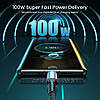 PD100W Кабель Type-C to Type-C 5A шнур 2 метри для швидкої зарядки і передачі даних., фото 7