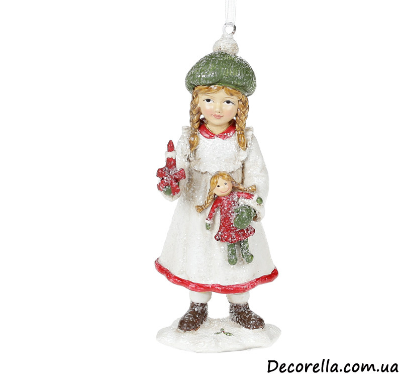 Підвіска "Дівчинка з лялькою" 13 см, фото 1