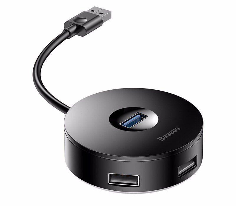 USB хаб BASEUS 1*USB 3.0 + 3*USB 2.0 кабель 14 см. USB концентратор Baseus, фото 1