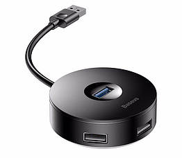 USB хаб BASEUS 1*USB 3.0 + 3*USB 2.0 кабель 14 см. USB концентратор Baseus