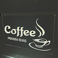 Светодиодная Лед вывеска Кофе теплый белый (Табличка Coffee Led)