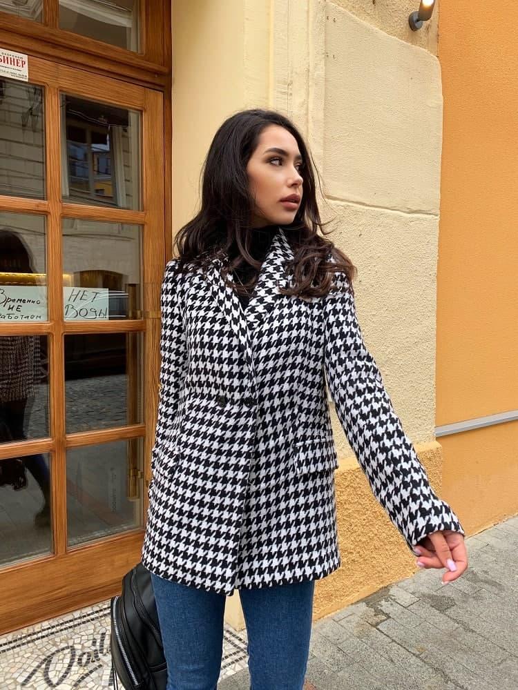 Піджак "гусяча лапка" на підкладці жіночий (ПОШТУЧНО)