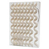 Набір ялинкових іграшок Спіраль, 8 шт, 20 см, білий, гліттер, пластик (250362), фото 3