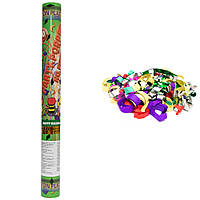 Хлопавка, 50 см, пневматична, різнокольорові прямокутники з фольги та паперу (400270-1)