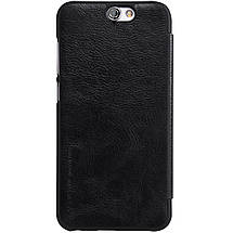 Шкіряний чохол Nillkin Qin для HTC One A9 чорний, фото 4