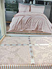Покривало жакардове 240x240 з наволочками Тм Karina Meltem Pudra