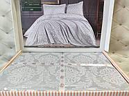 Покривало жакардове 240x240 з наволочками Тм Karina Meltem Gri