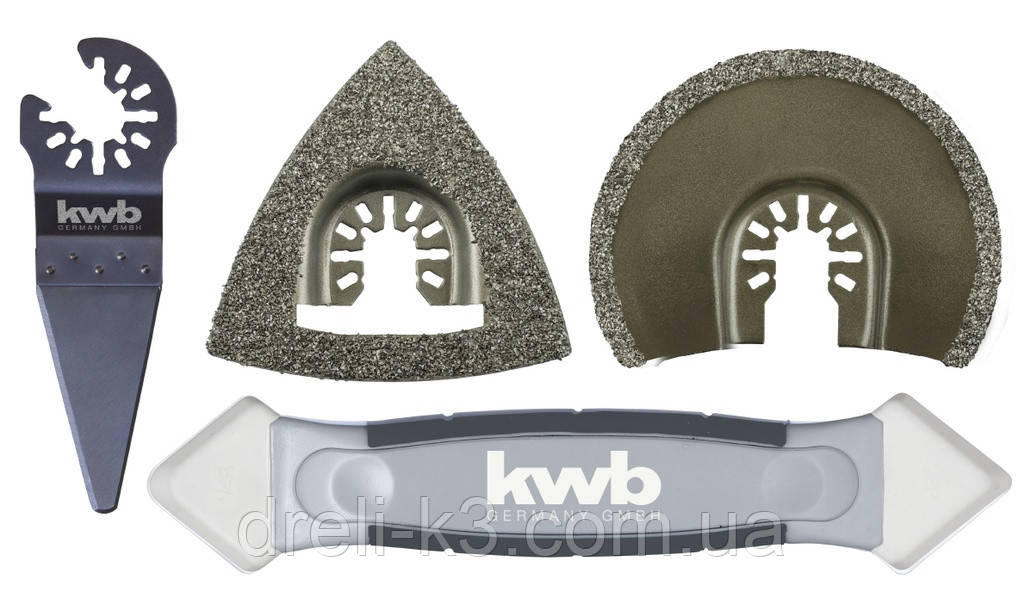 Набор насадок с алмазным напылением для реноватора 4 шт KWB