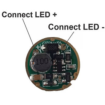 Драйвер LED 1 режим 1А XML XPL T6 17мм 3-12.6