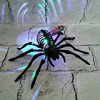 Паук декоративный с LED подсветкой, декор на Хэллоуин