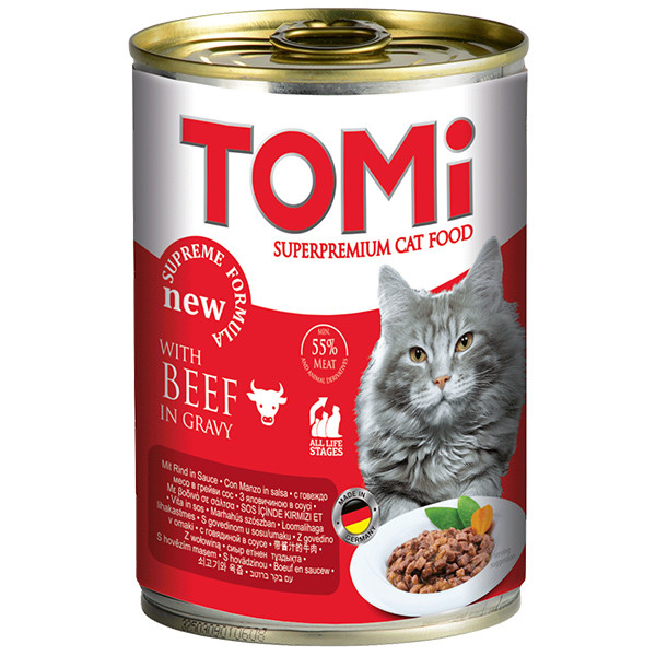 TOMi Superpremium Beef ТОМИ ГОВЯДИНА консерви для котів - 400 г