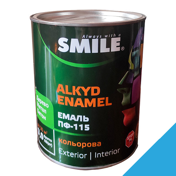 Фарба Smile ПФ-115 голуба 2,8 кг
