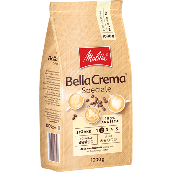 Кава зернова Melitta Bella Crema Speciale 1000 грамів | Світло-середнє обсмаження, фото 1
