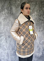 Оригінальна жіноча зимова куртка, єврозима, фабрична якість ТМ"Tiara" 44р., див.заміри в описі