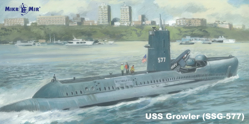 Пластикова модель 1/350 Mikro Mir 350-038 американський підводний човен SSG-577 Growler, фото 1