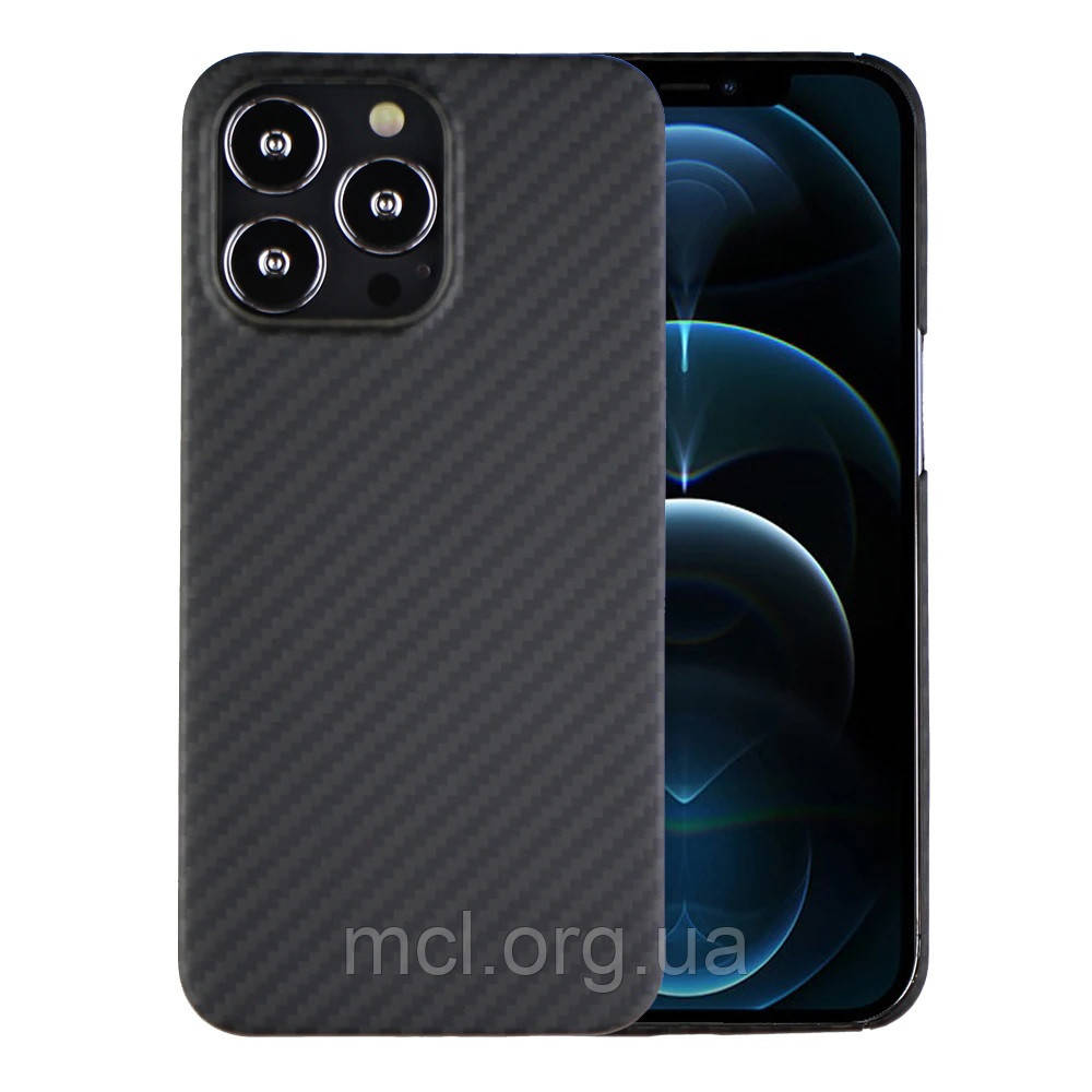 Карбоновий чохол для Apple iPhone 13 Pro Max Karbon case