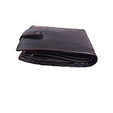 Чоловічий гаманець чорний 127ВА, фото 3