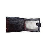 Чоловічий гаманець чорний 127ВА, фото 4