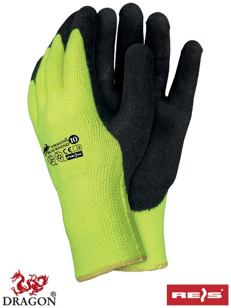 Захисні утеплені проклеєні рукавички BLACKSAND YB