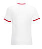 Чоловіча футболка біла з червоними манжетами 168-WM, фото 2