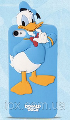 Силіконовий чохол Donald Duck для Iphone 4/4S, фото 1