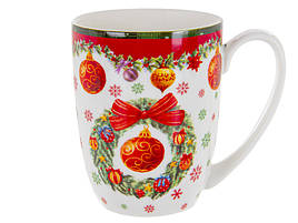 Чашка "новорічна колекція" 370мл, 985-001, посуд Lefard, набір для кави, набір для чаю, кавовий набір, чайний набір, посуд,