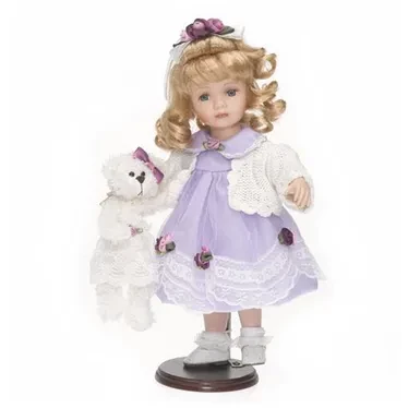 Порцелянова лялька з мишком колекційна 36cm Reinart Faelens (ціна за 1 штуку)