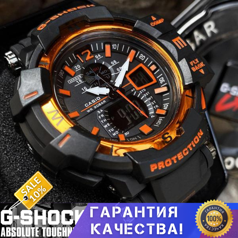 Мужские спортивные часы Casio G-Shock GWA-1100 касио джи шок - фото 1 - id-p1207965209