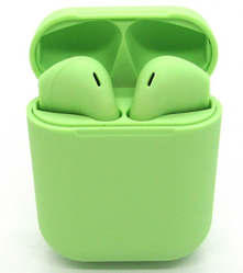 Бездротові навушники з мікрофоном bluetooth навушники в кейсі WUW R96 Зелений