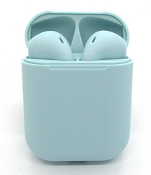 Бездротові навушники з мікрофоном bluetooth навушники в кейсі WUW R96 Блакитний