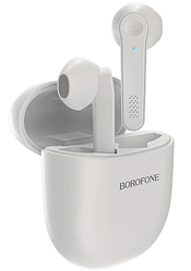 Бездротові навушники з мікрофоном Bluetooth навушники в кейсі BOROFONE Serenity BE49 Білий