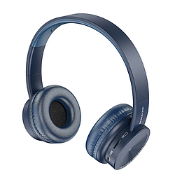 Бездротові накладні MP3 навушники блютуз з мікрофоном з картою пам'яті BOROFONE BO11 Bluetooth Синій