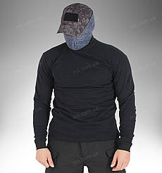 Гольф тактичний термобілизна ХБ / логслів утеплений на байці НПУ (black)