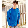 Чоловіча футболка з довгим рукавом синя 038-51, фото 4
