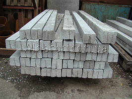 Столик бетонний для забору посилений 100х100 висота 2,0 м