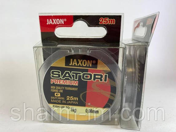 Волосінь повідцева Jaxon Satori Premium 0.08 мм/1 кг (25 м), фото 2