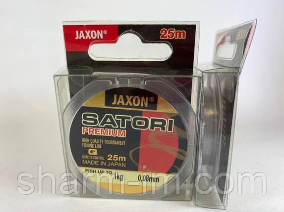 Волосінь повідцева Jaxon Satori Premium 0.08 мм/1 кг (25 м), фото 1