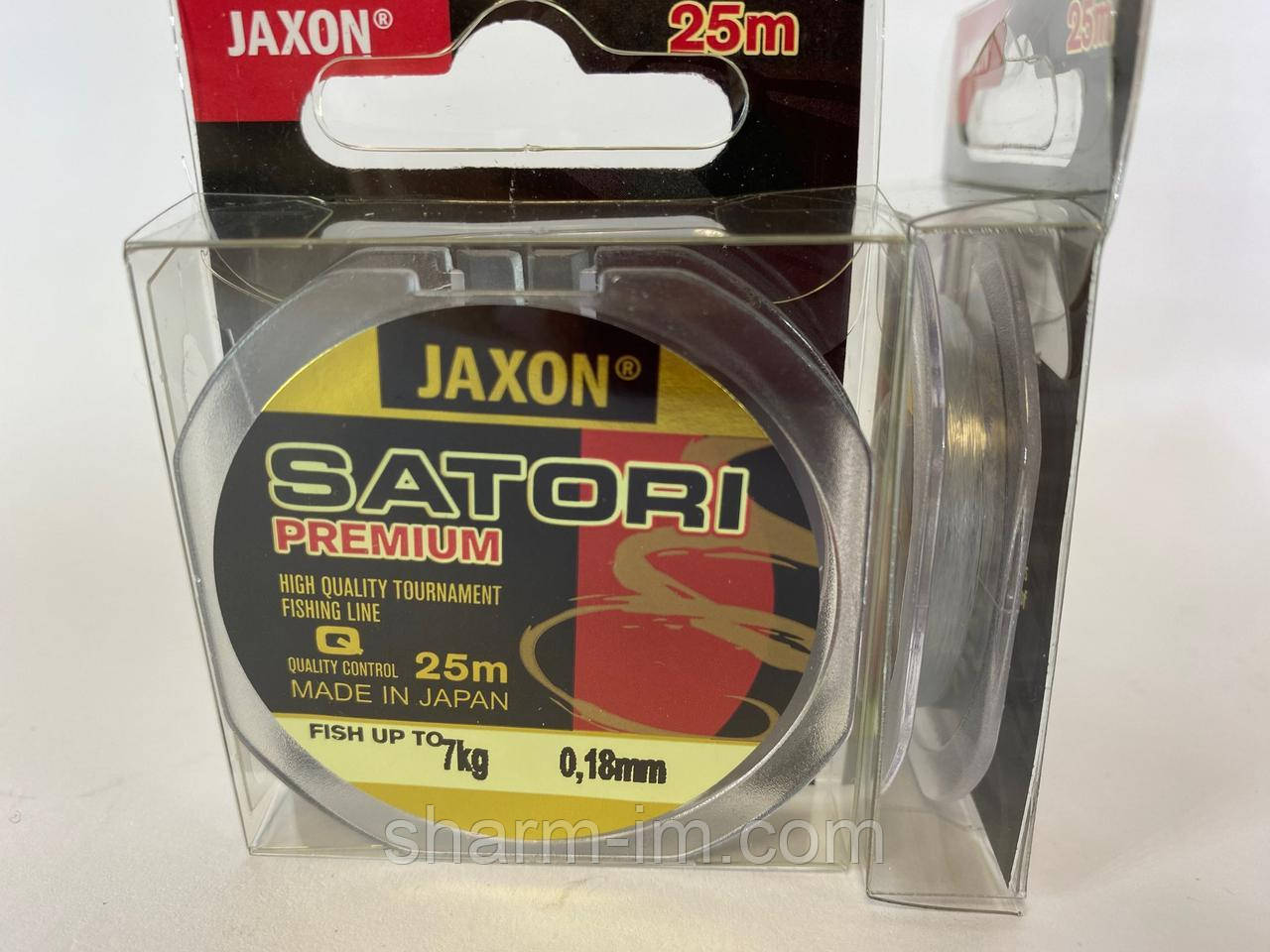 Волосінь повідцева Jaxon Satori Premium 0.18 мм/7 кг (25 м)