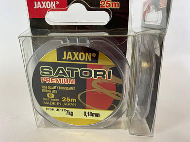 Волосінь повідцева Jaxon Satori Premium 0.18 мм/7 кг (25 м)