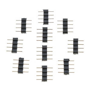 З'єднувач для стрічки/No13 З'єднувач РГБ 10 мм "ПАПА" 4-піновий "ГРЕБЕШОК"