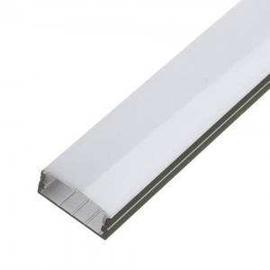 Профіль алюмінієвий для LED стрічки накладної №8(комплект) 1м 80913